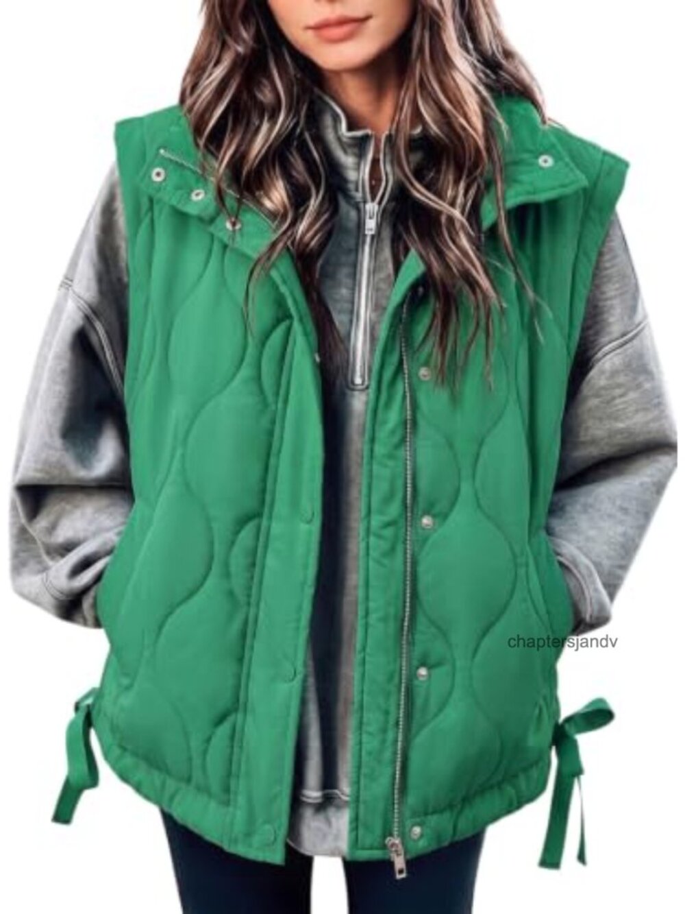 Womens Puffer Vest Lightweight Quilted Sleeveless Jacket Zip Up